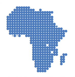 Pixelated image of Africa Region